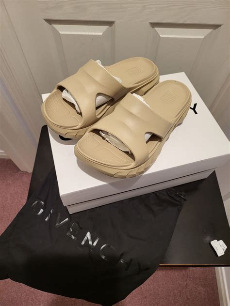 givenchy slides fake|Givenchy marshmallow slides 35.